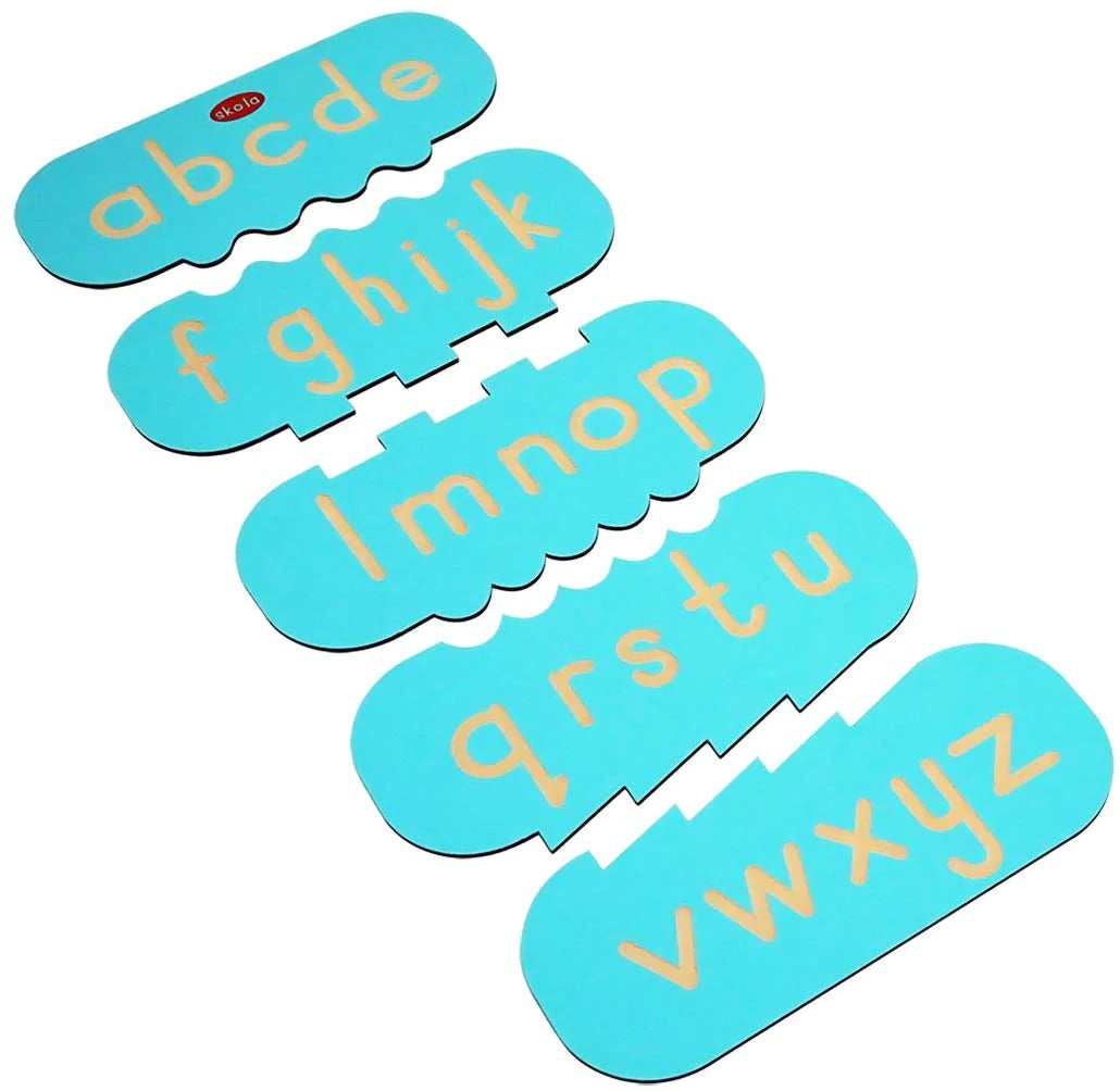 Alphabet Tracing Stencil Small Wooden Toy