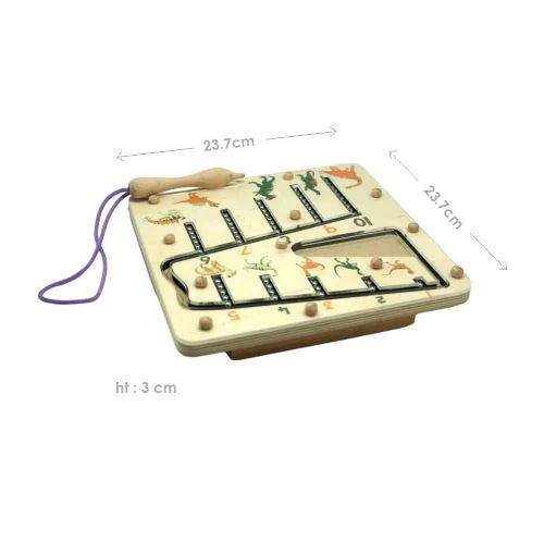 Buy Skola Dinosaur Number Maze Wooden Toys - SkilloToys.com