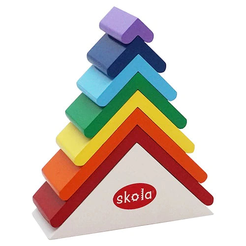 Buy Skola Rainbow Tower Wooden Toys - SkilloToys.com