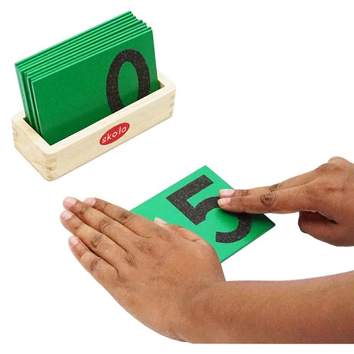 Buy Skola Sandpaper Tracing Numbers Wooden Toys - SkilloToys.com