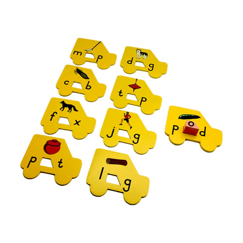 Buy Skola Vowel Cars Wooden Toys - SkilloToys.com