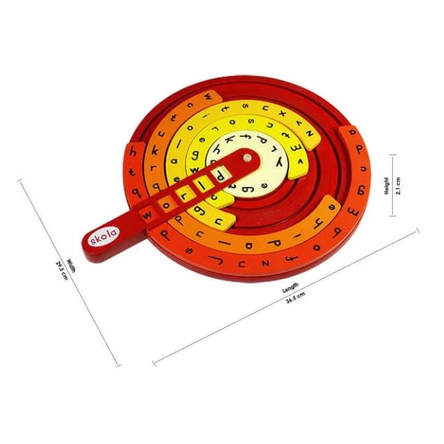 Buy Skola Word Wheel Wooden Toys - SkilloToys.com