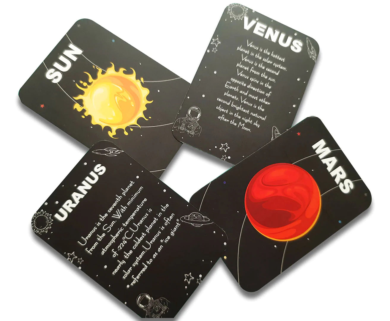 Buy Solar System Flashcard with Space Board Activity (Contain Wooden Planets) - Contains Cards - SkilloToys.com
