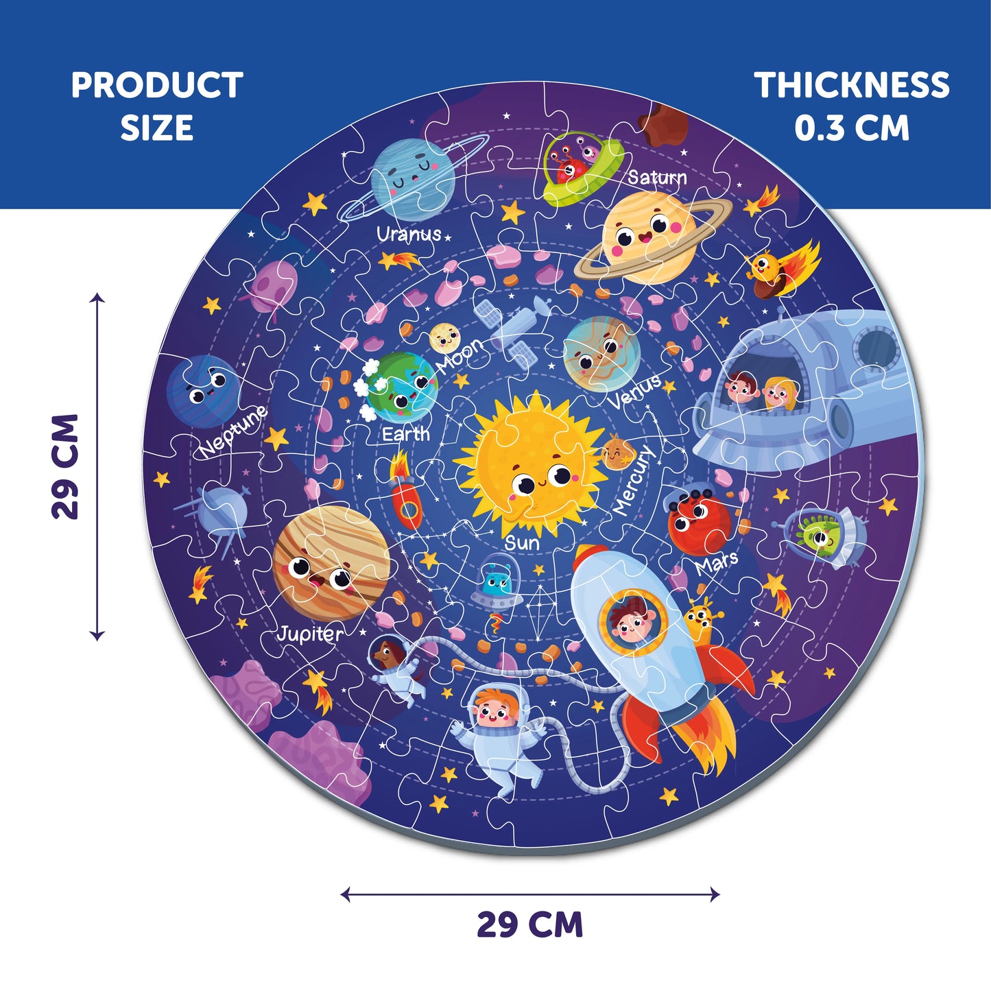 Buy Space Wooden Puzzle Set - SkilloToys.com