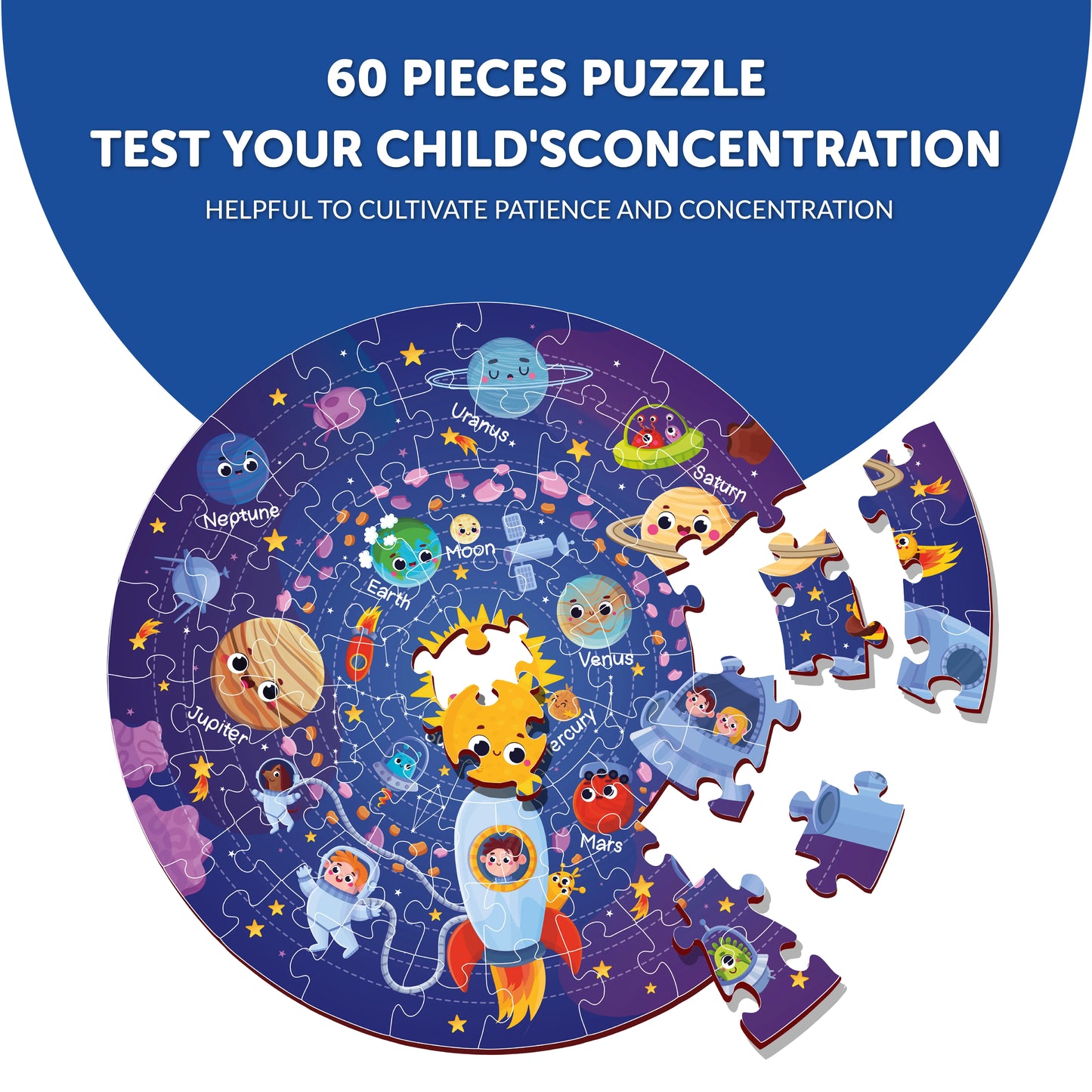 Buy Space Wooden Puzzle Set - SkilloToys.com