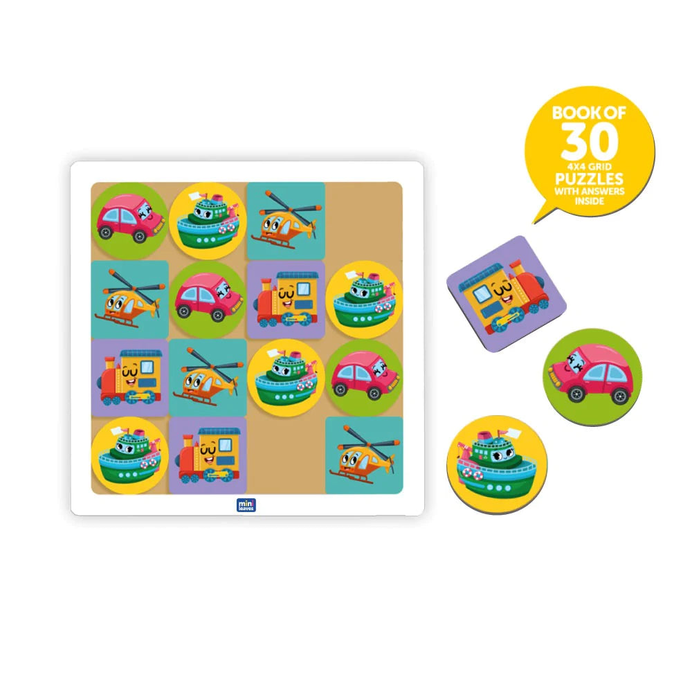 Buy Transport Sudoku Wooden Puzzle Board Game - SkilloToys.com