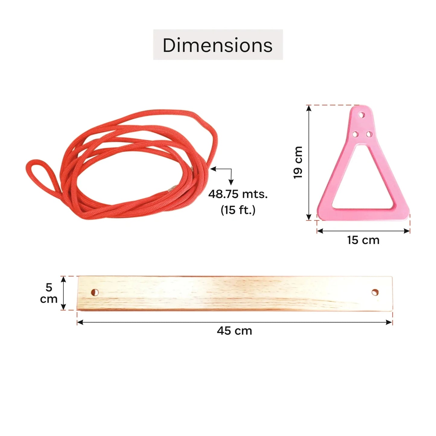 Buy Trapeze Monkey bar -Dimensions - SkilloToys.com