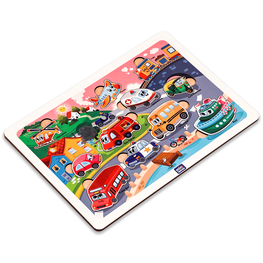 Buy Vehicles Wooden Puzzle Set - SkilloToys.com