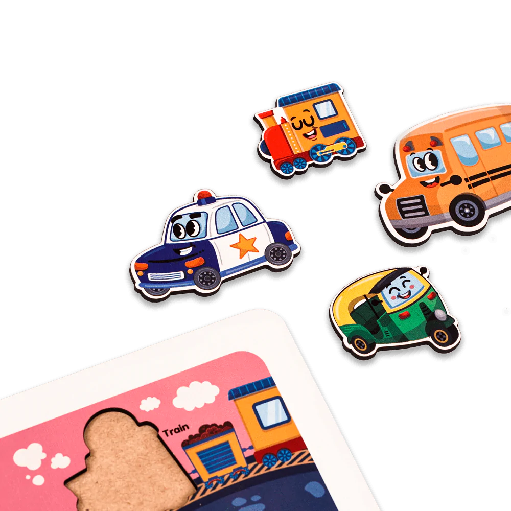 Buy Vehicles Wooden Puzzle Set - SkilloToys.com