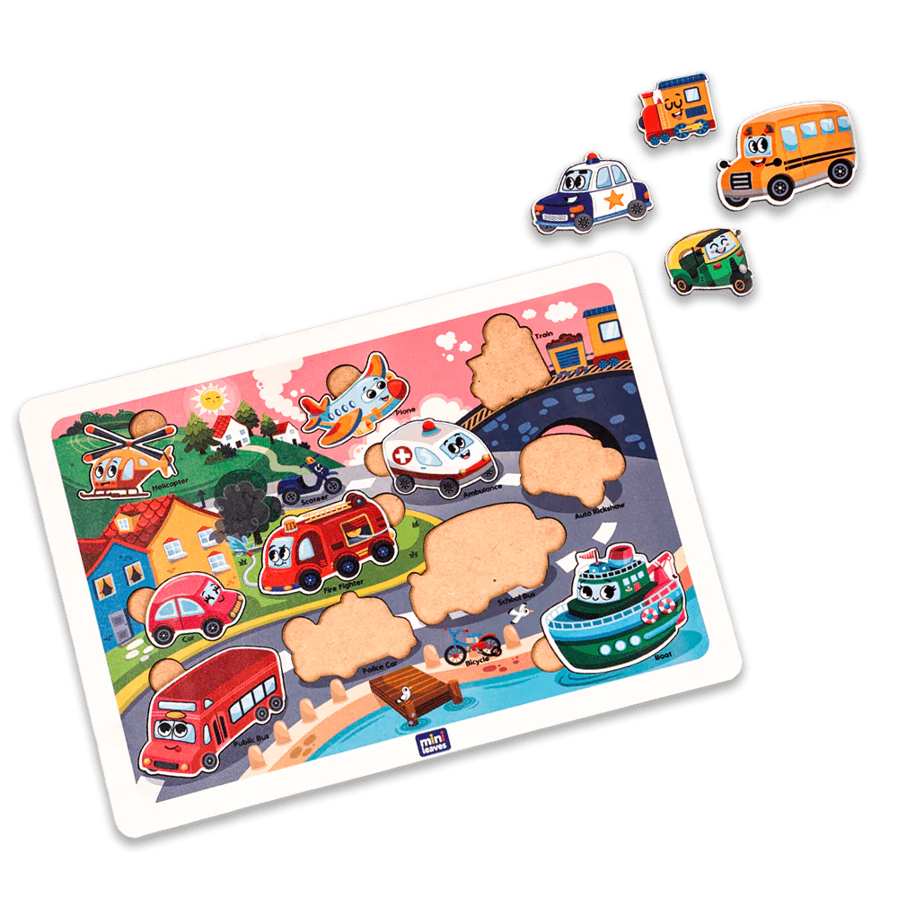 Buy Vehicles Wooden Puzzle Set - SkilloToys.com