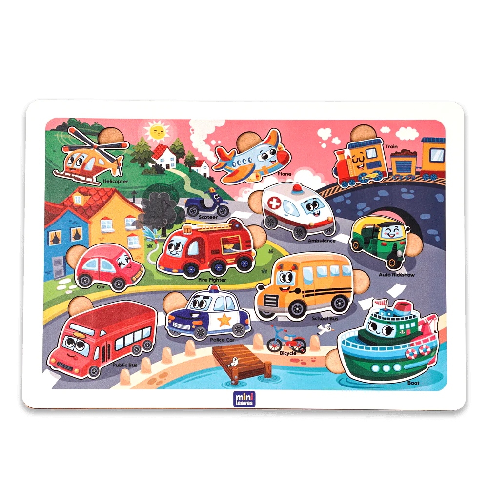 Buy Vehicles Wooden Puzzle Set - SkilloToys.com