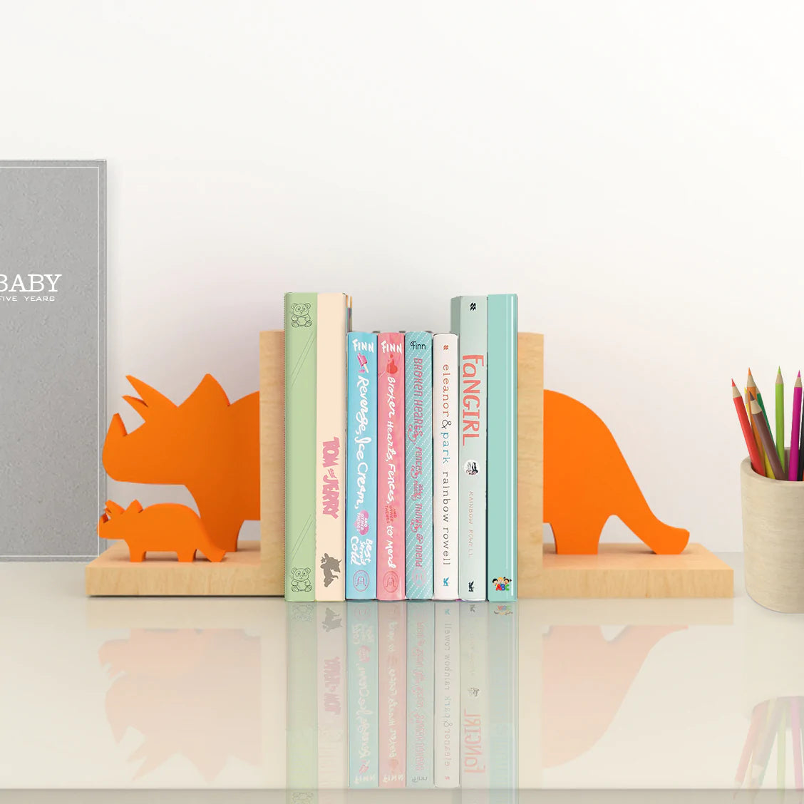 Buy Violet Pitaya Wooden Book Ends - Book Holder - SkilloToys.com