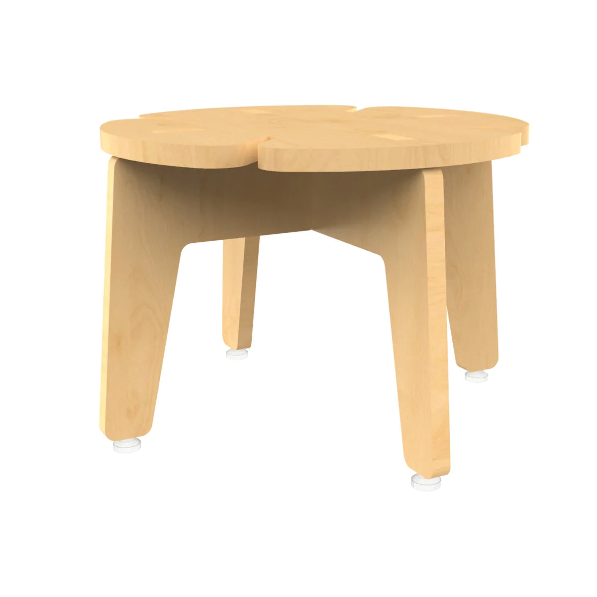 Buy White Grape Multipurpose Wooden Stool - Natural - Front View - SkilloToys.com