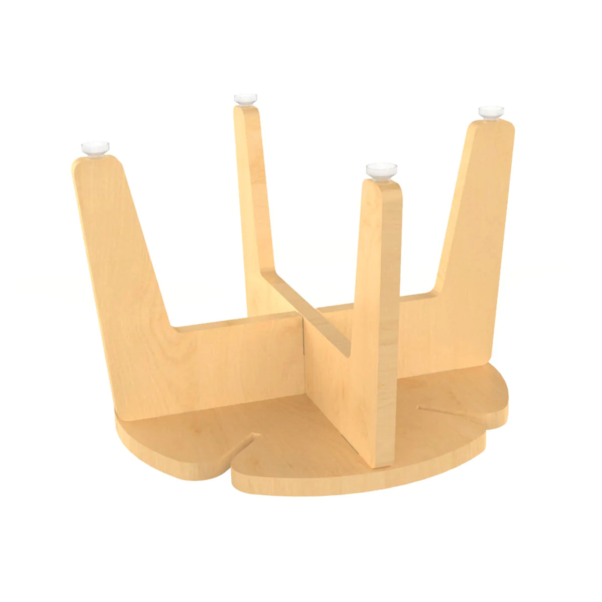 Buy White Grape Multipurpose Wooden Stool - Natural - Strong Wood - SkilloToys.com