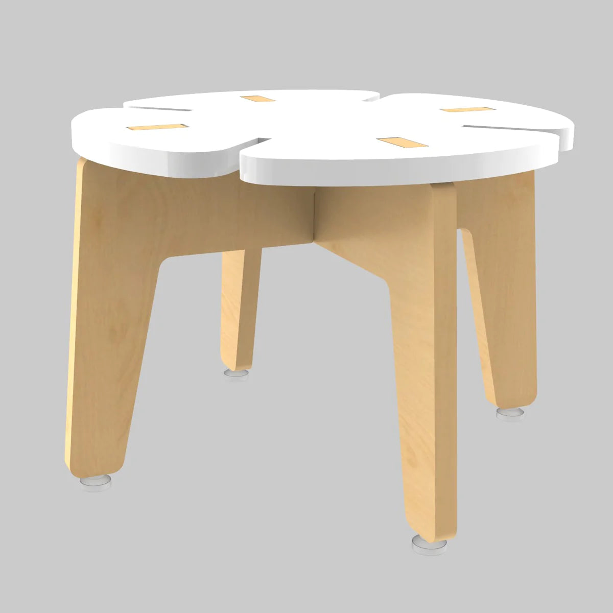 Buy White Grape Multipurpose Wooden Stool - White - Strong Wood - SkilloToys.com