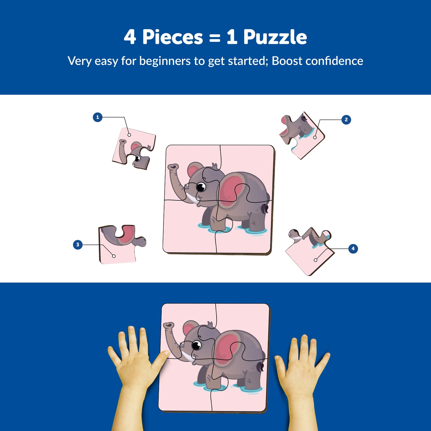 Buy Wild Animal Wooden Puzzle Set - SkilloToys.com