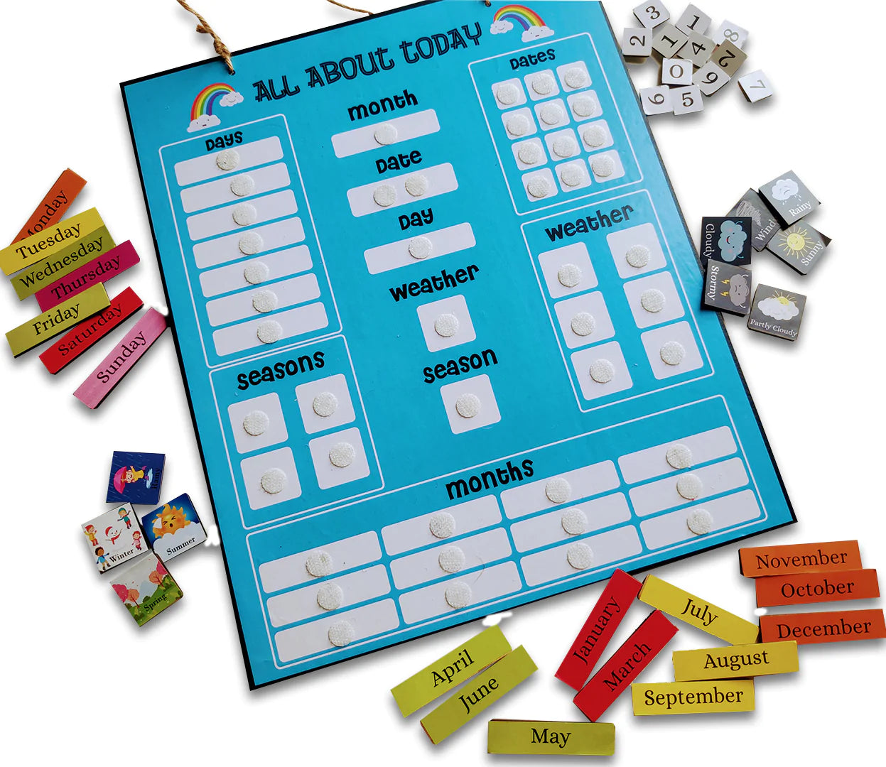 Buy Wooden Calender Learning Activity Game - SkilloToys.com