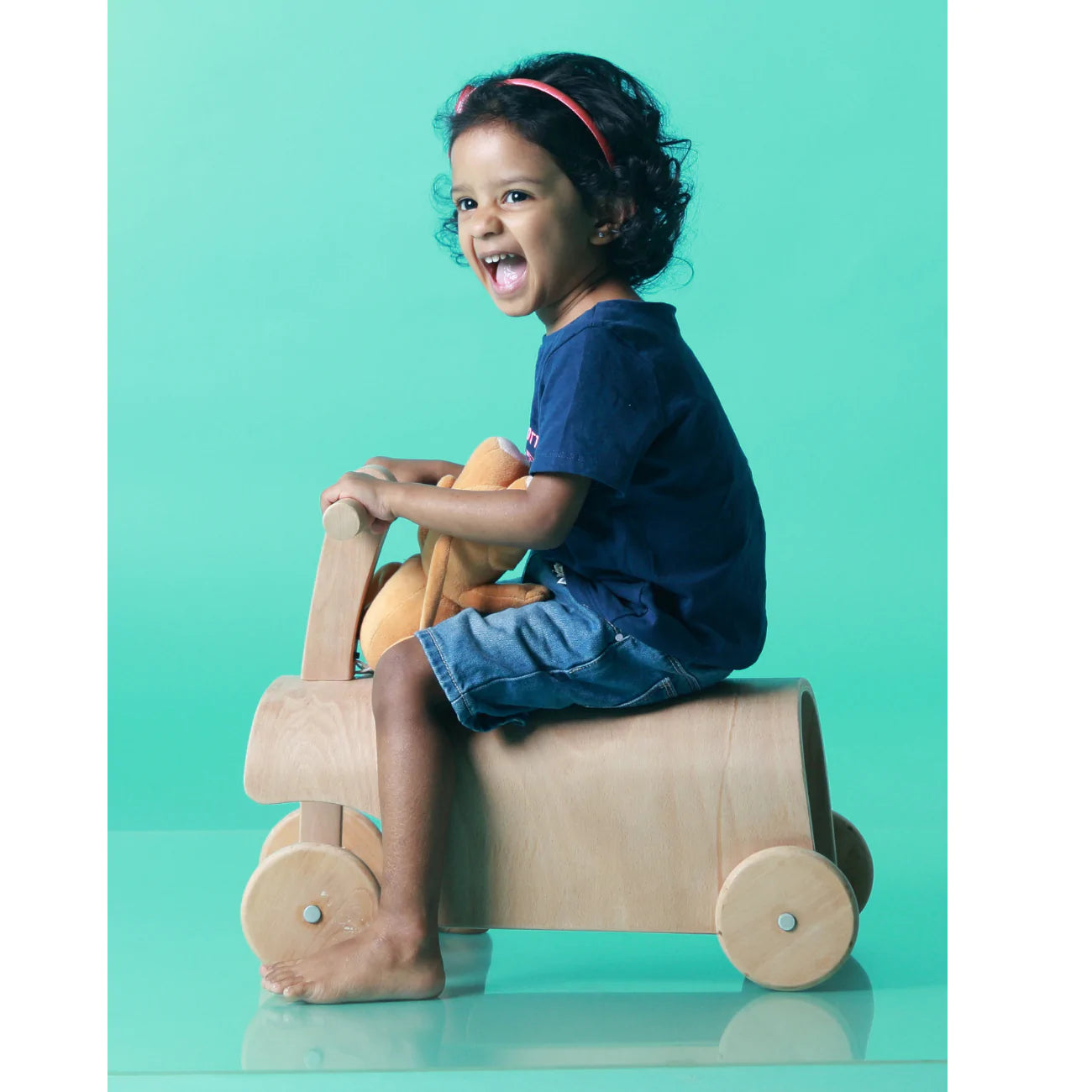 Buy Wooden Push Scooter - Natural - SkilloToys.com