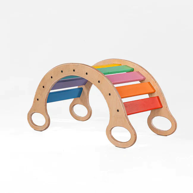 Buy Wooden Rainbow Rocker - Small - Strong Wood - SkilloToys.com