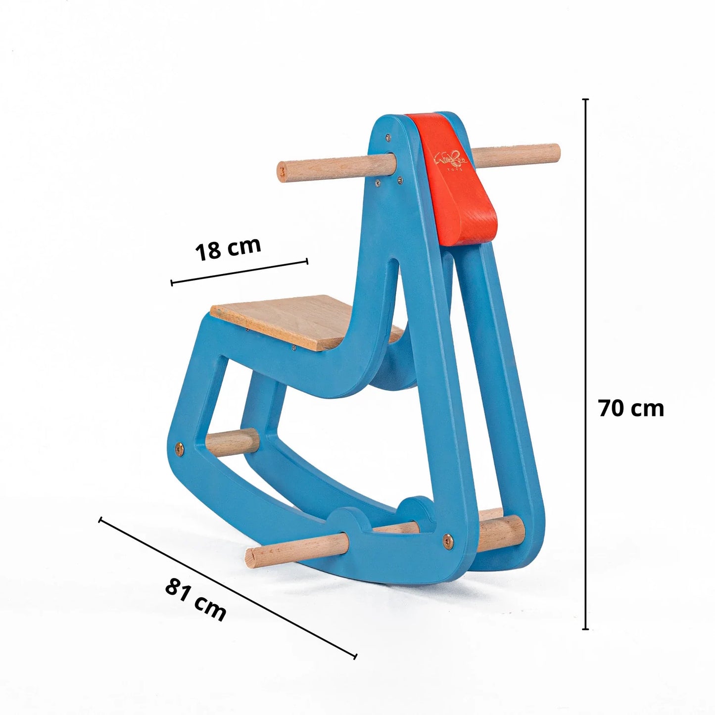 Buy Wooden Stallion Rocker - Small - Measurement - SkilloToys.com