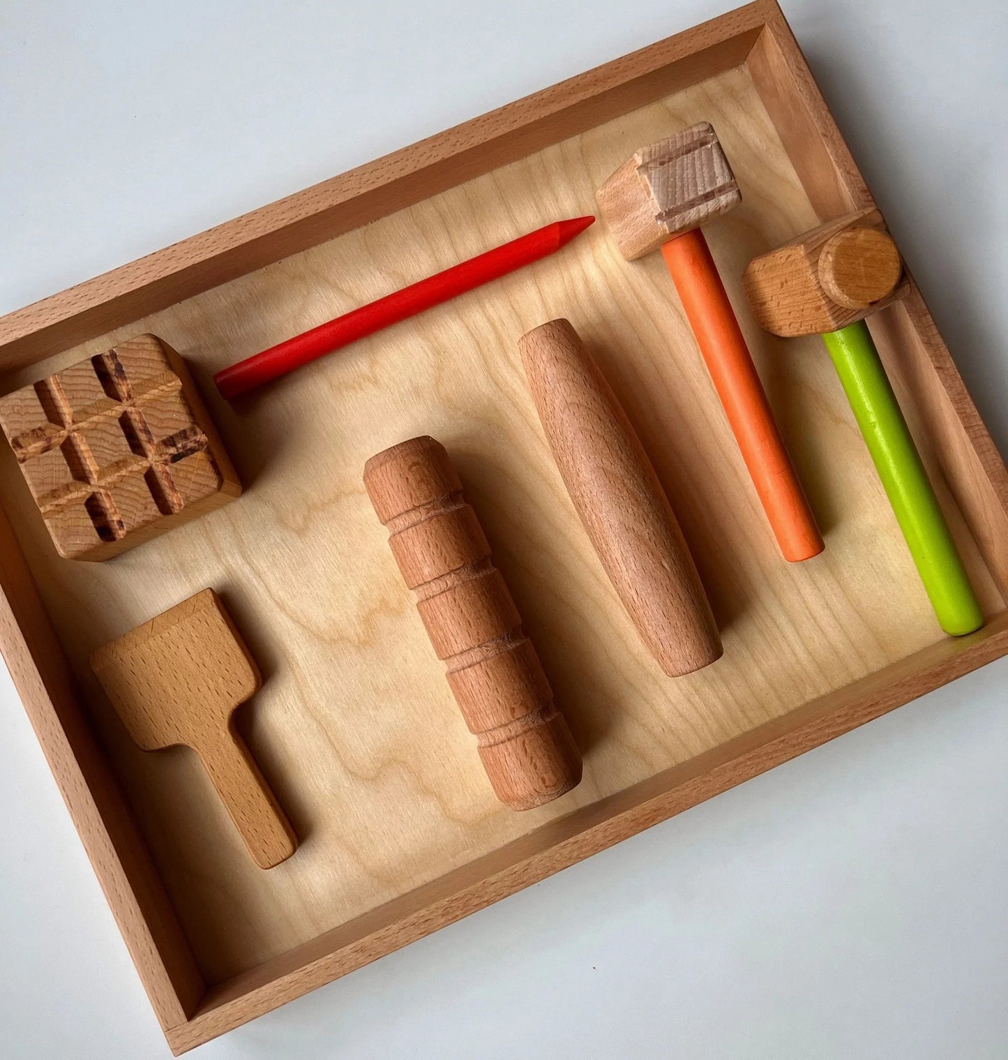 Buy Wooden Stamping Kit for Play Dough - Different Tools - SkilloToys.com