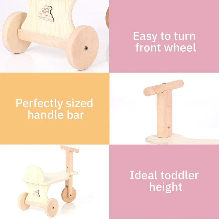 Buy Wooden Tuk Tuk Tricycle2 - Natural - SkilloToys.com