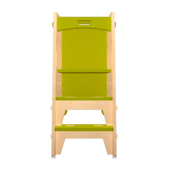 Buy Yellow Lychee Wooden Kitchen Tower - Front View - SkilloToys.com
