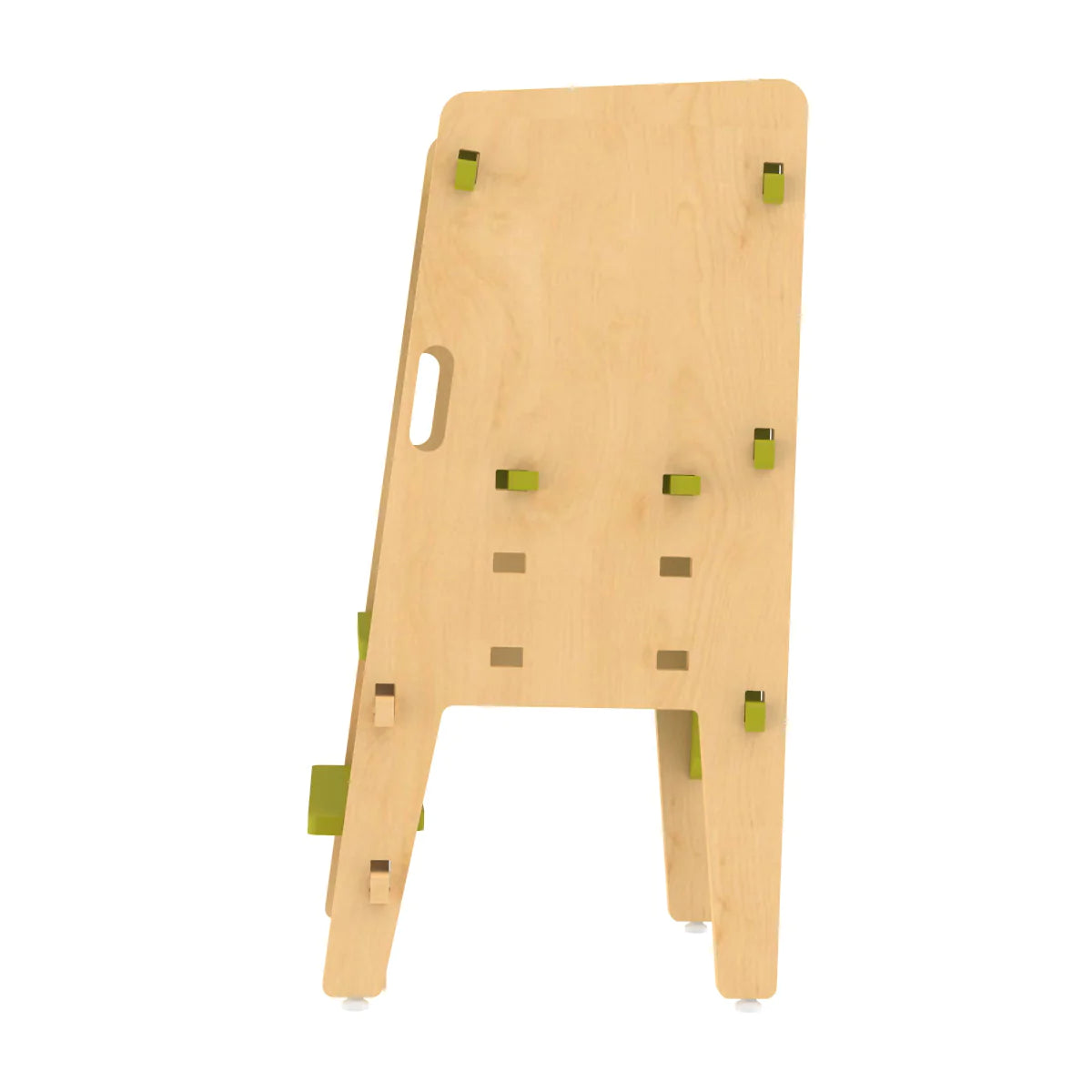 Buy Yellow Lychee Wooden Kitchen Tower - Side View - SkilloToys.com