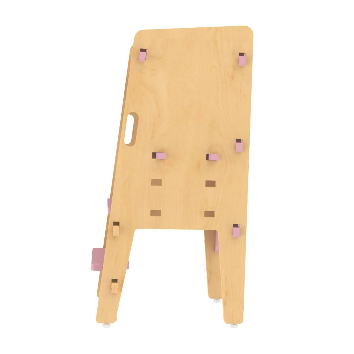 Buy Yellow Lychee Wooden Kitchen Tower - Side View - SkilloToys.com