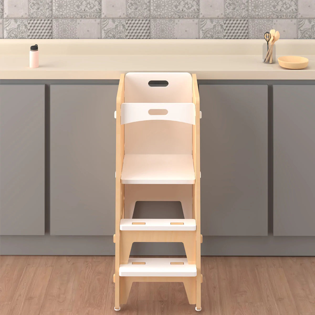 Buy Yellow Lychee Wooden Kitchen Tower - Learning Furniture - SkilloToys.com