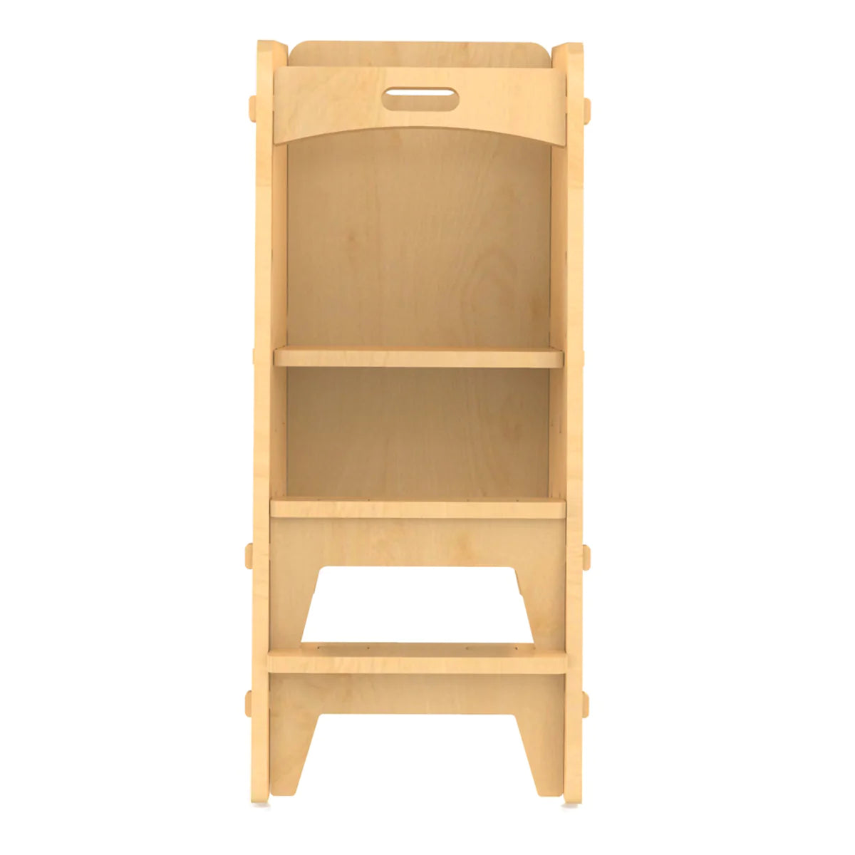 Buy Yellow Lychee Wooden Kitchen Tower - Natural - Front View - SkilloToys.com