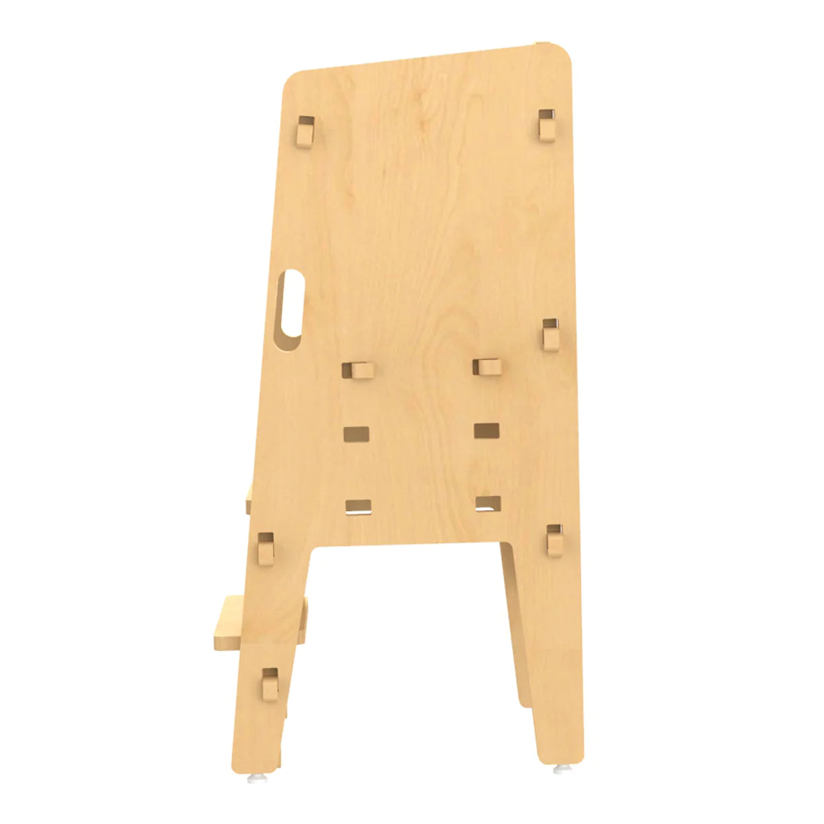 Buy Yellow Lychee Wooden Kitchen Tower - Natural - Side View - SkilloToys.com