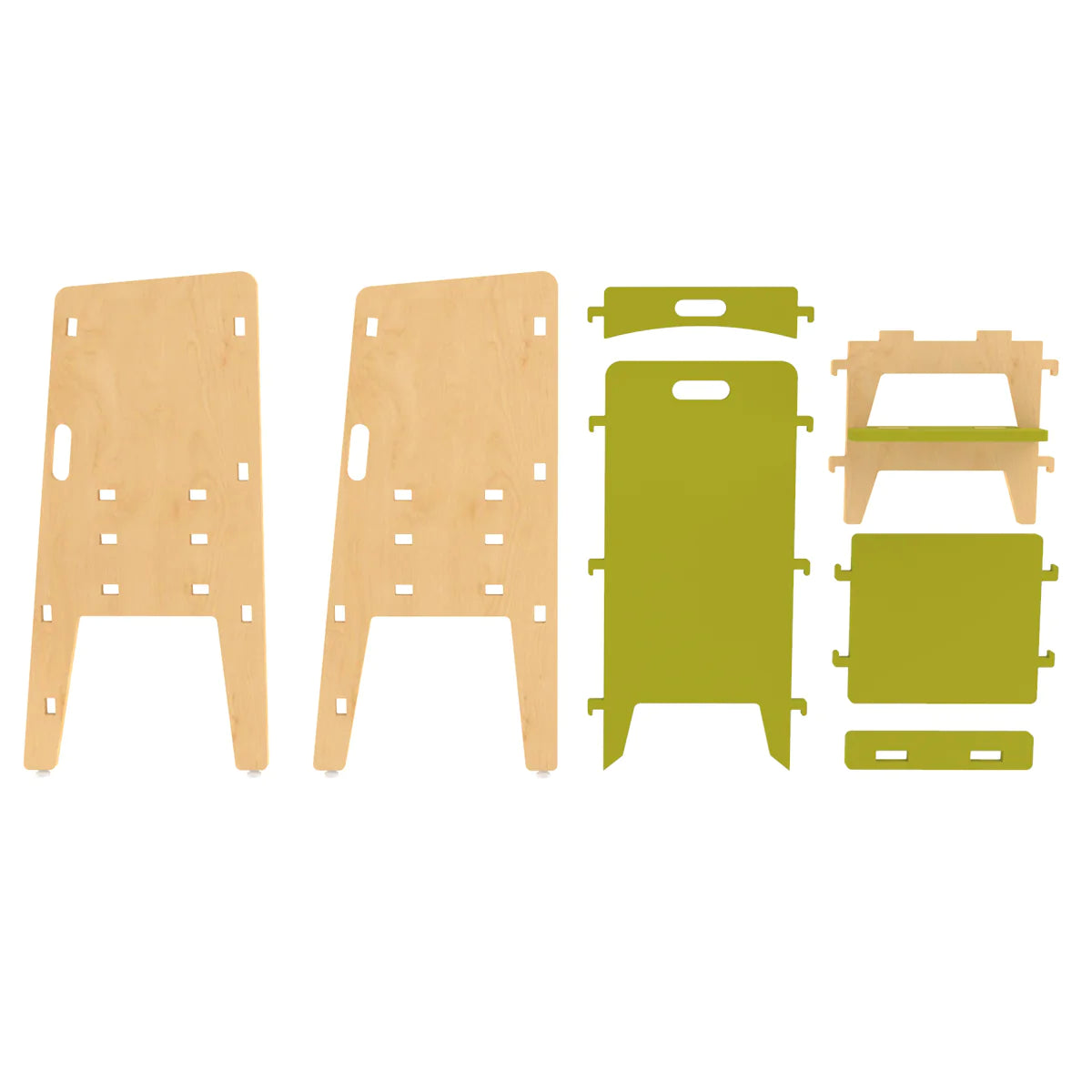 Buy Yellow Lychee Wooden Kitchen Tower - Parts - SkilloToys.com