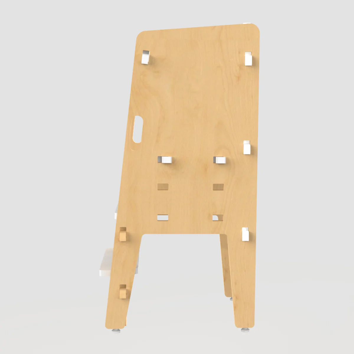 Buy Yellow Lychee Wooden Kitchen Tower - Side View - SkilloToys.com