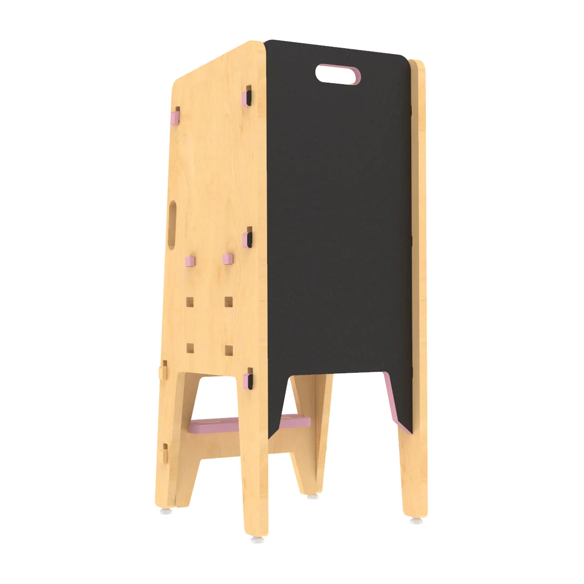 Buy Yellow Lychee Wooden Kitchen Tower - With Blackboard - SkilloToys.com