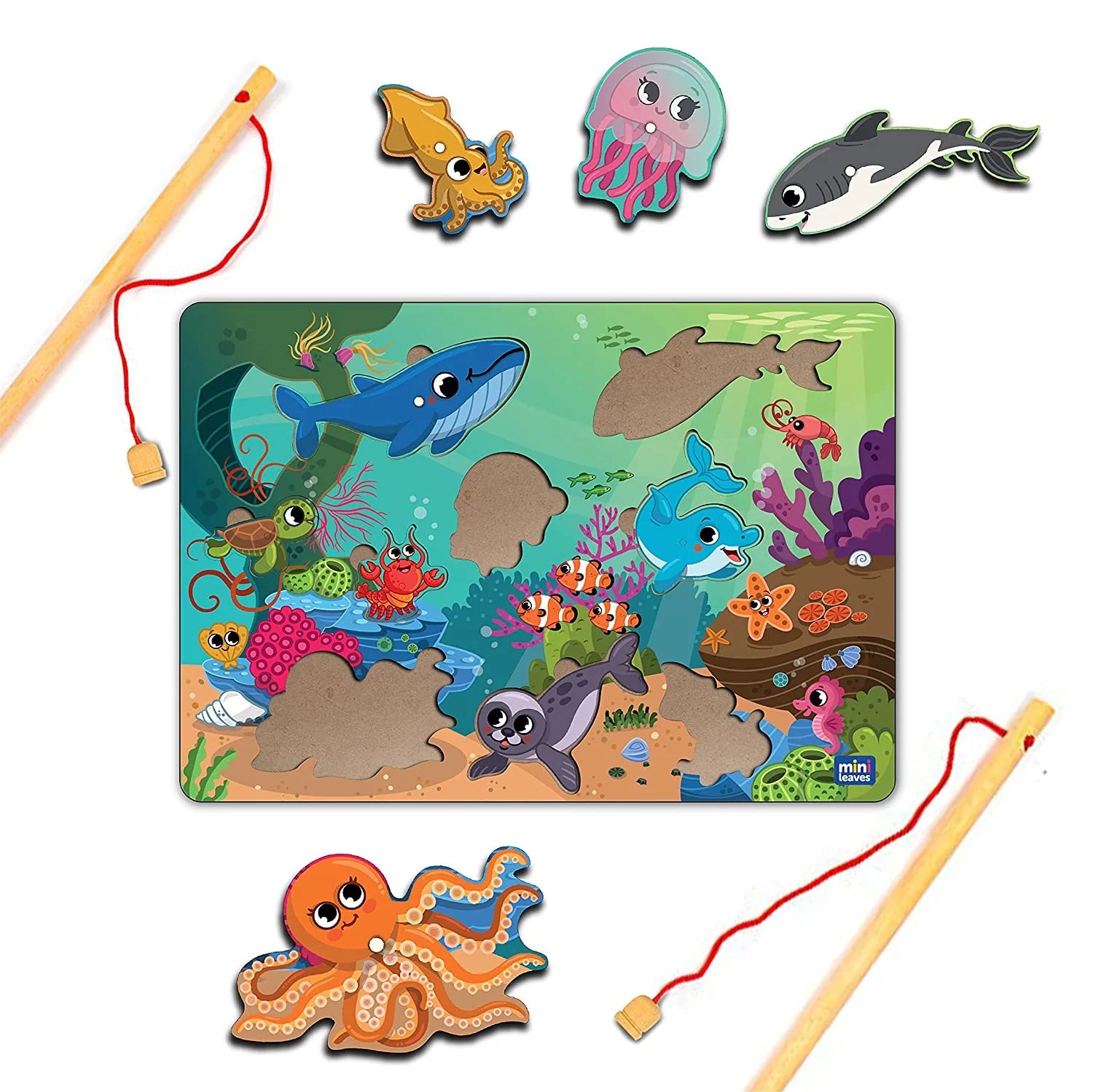 Buy 2 In 1 Wooden Magnetic Fishing Game - SkilloToys.com