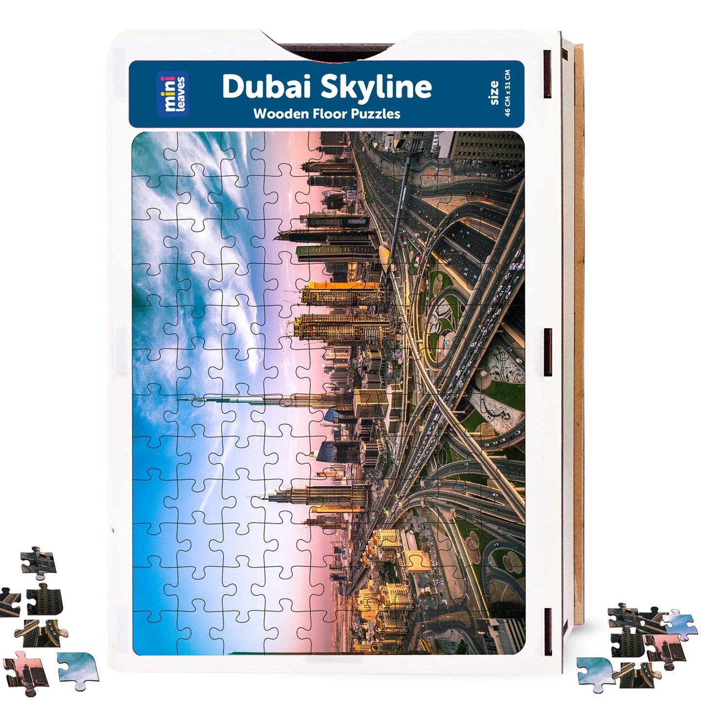 Buy Dubai Skyline Wooden Jigsaw Puzzle - SkilloToys.com