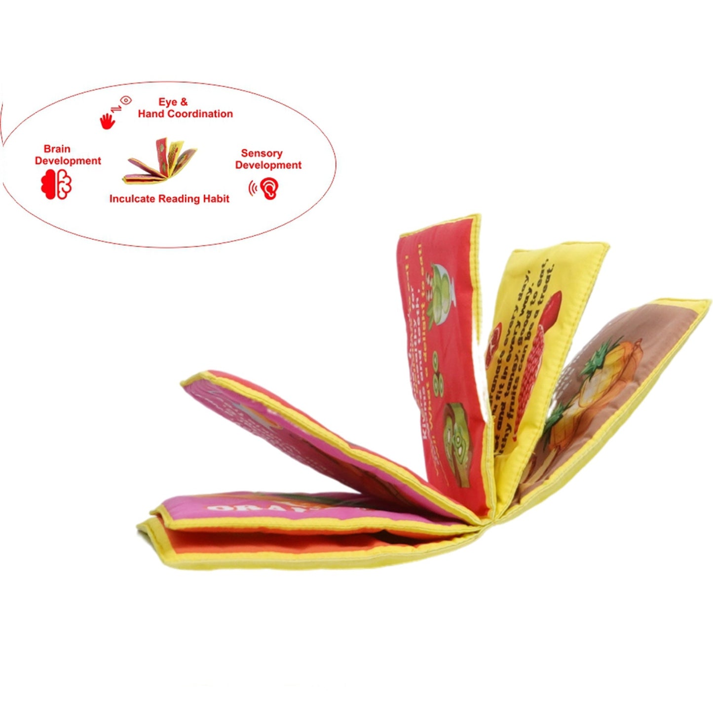 Buy Fruits Part 2 Cloth Book English For Kids - SkilloToys.com