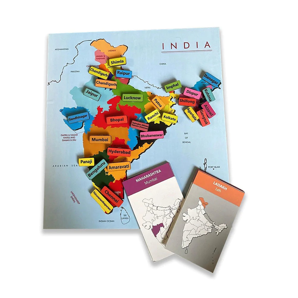 Buy India States and Capital Learning Kit - SkilloToys.com