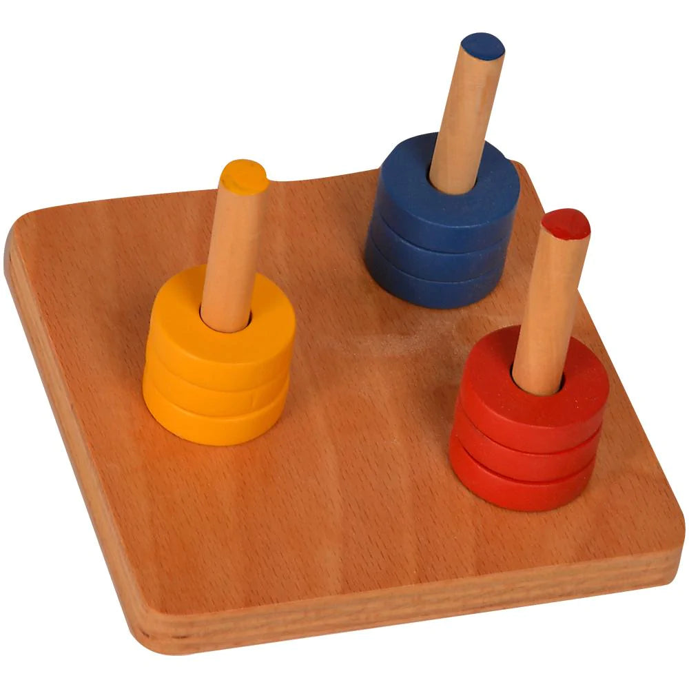 Buy Kidken Colored Discs on 3 Dowels - SkilloToys.com