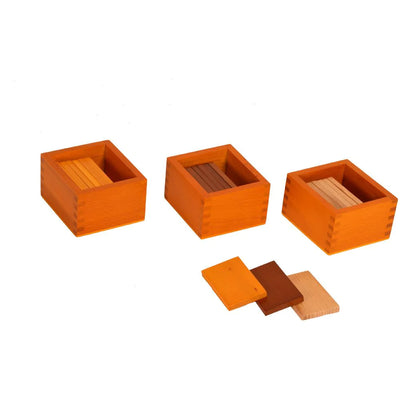 Kidken Montessori Baric Tablets Learning Box: 3-compartment wooden box with tablets in three graded weights