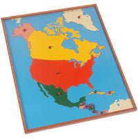 Montessori North American Map Learning Board