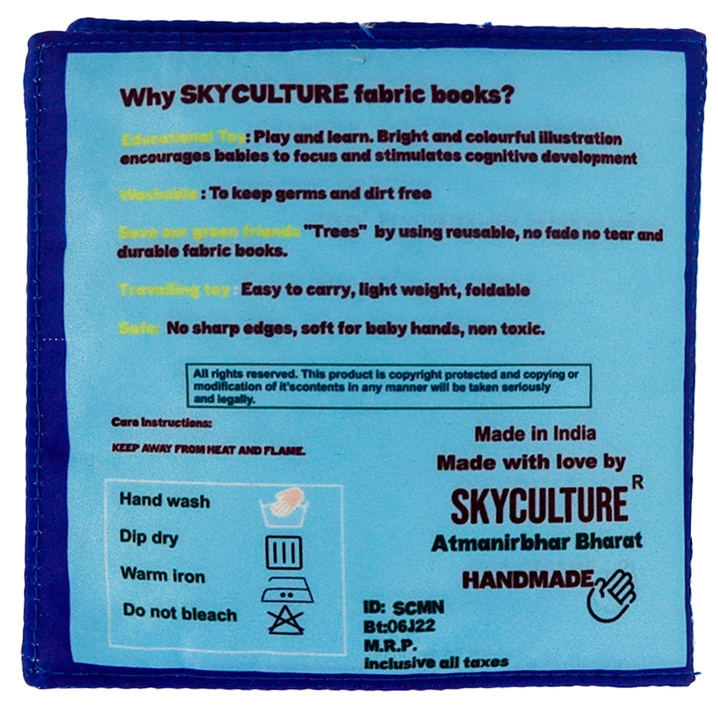 Buy Numbers Mini Cloth Book English For Kids - SkilloToys.com