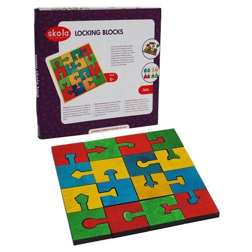 Buy Skola Locking Blocks Wooden Toys - SkilloToys.com