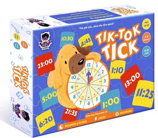 Buy Tik Tok Tick - Show the Time Quick Board Game - SkilloToys.com