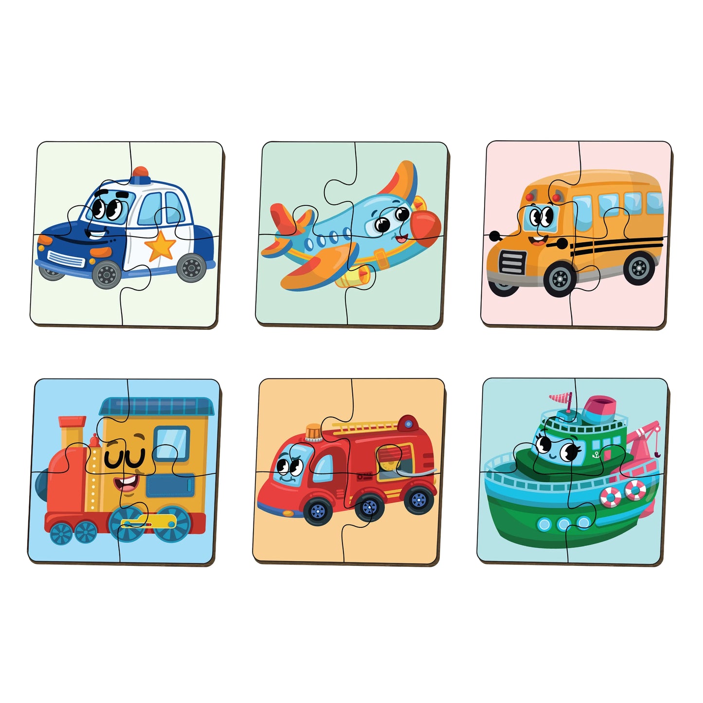 Buy Transport Eductional Wooden Puzzle Set - SkilloToys.com