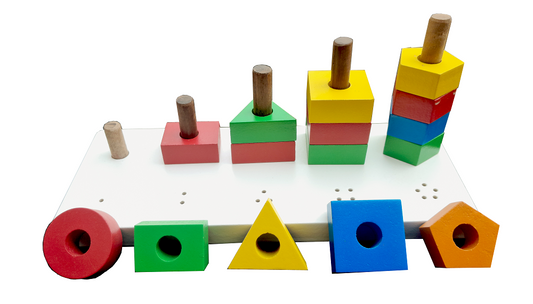 Buy Wooden 1 to 5 Shapes Board for Kids - SkilloToys.com