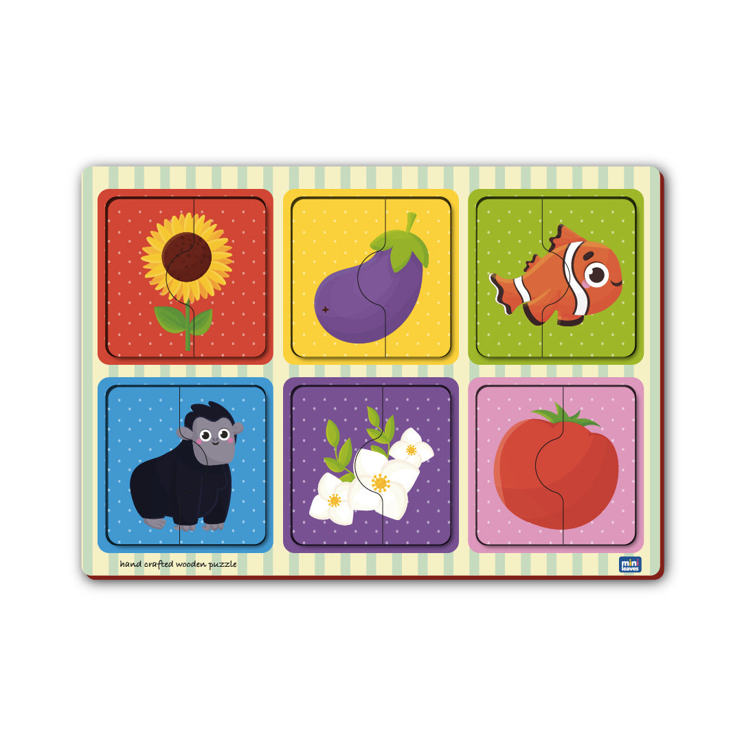 Buy Wooden 2 Piece Colors Puzzle - SkilloToys.com