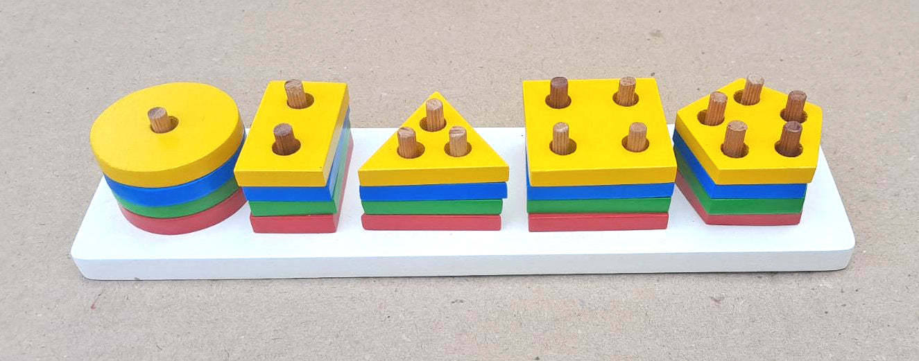 Buy Wooden 5 Shape Mind Puzzle - SkilloToys.com