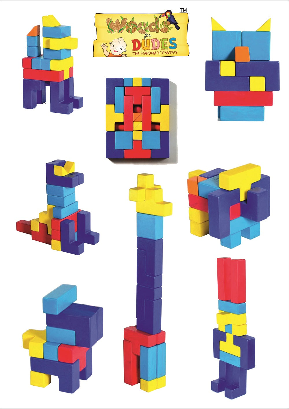 Buy Wooden Building Block for Kids - SkilloToys.com